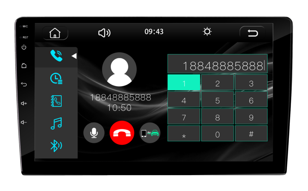 MP5 Pro DSP Tela 9” CASKA BRASIL